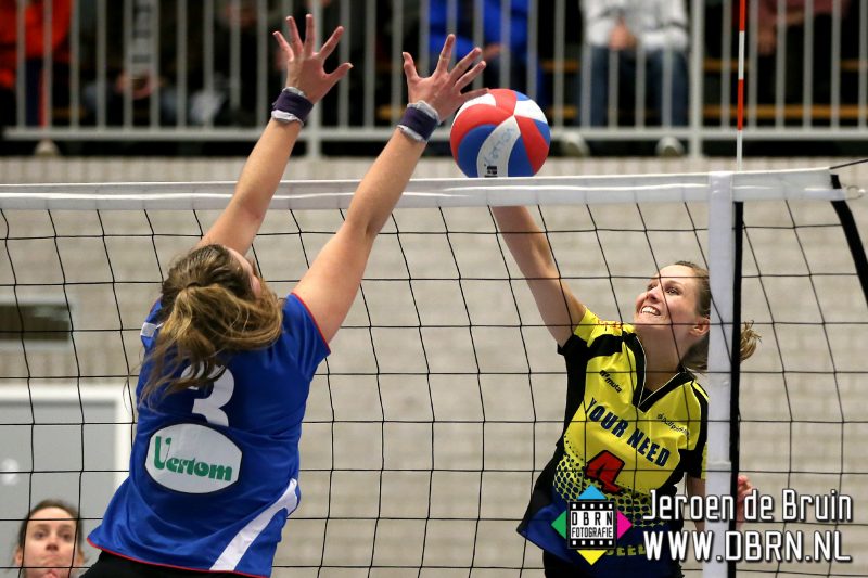 Foto-impressie van de volleybalwedstrijd: Volley Meerkerk DS1 - Spivo DS1.